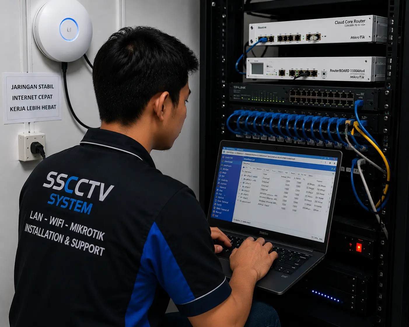 Jasa maintenance jaringan lan wifi & mikrotik