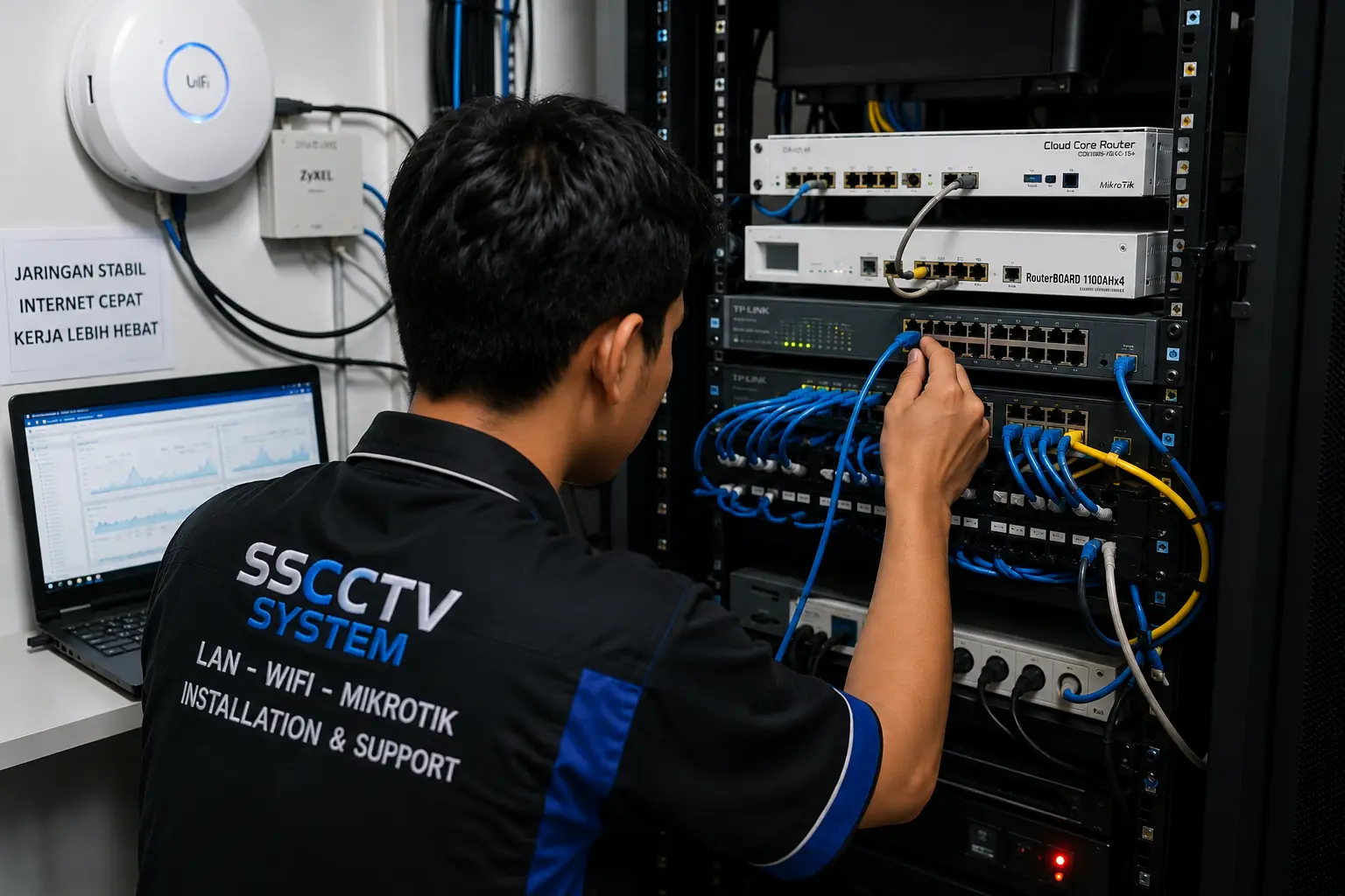 Jasa service jaringan lan wifi & mikrotik